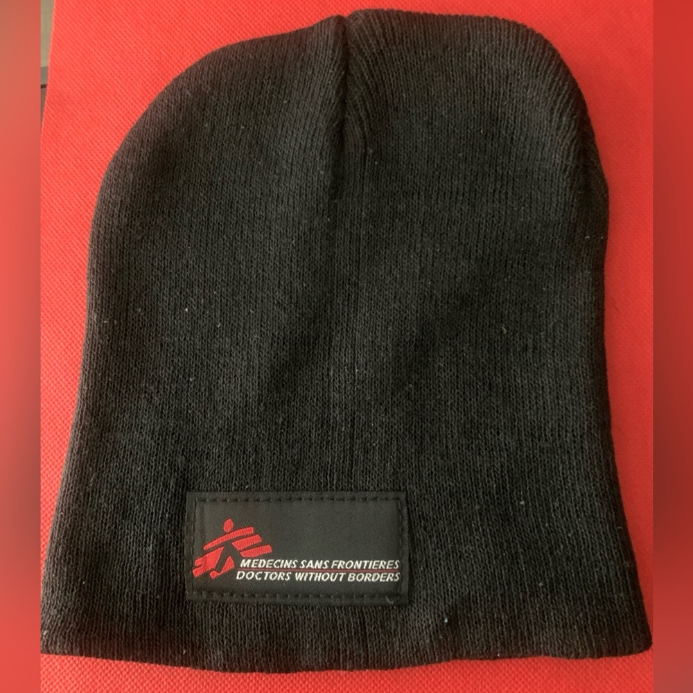 Pre Owned Men's Doctors Without Borders Skull Cap Beanie Medecins Sans Frontiere